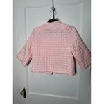 Vintage 40s/50s Barbizon Pastel Pink Quilted Flower Embroidered Bed Jacket Small Photo 7