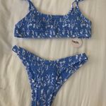 Haute Swimwear Bikini Alissa Set Blue Floral Photo 0