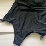 Cupshe NWT ‘Boho Rhapsody’ ruched black maternity one piece swimsuit, size XL Photo 6