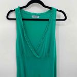 Michael Stars  The Original Tee Dress Women One Size Emerald Green Supima Cotton Photo 1