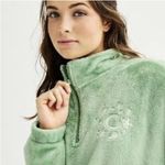 Mighty fine  Green Quarter Zip Embroidered  Fleece Sweatshirt & Pants set Small Photo 1