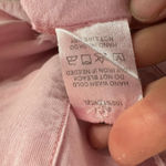 Urban Daizy  Pink Tencel Raw Hem Cap Sleeve Collared Button Up Shirt Dress Size L Photo 5