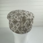 Goorin bros  Women’s Brown White Floral Y2K Newsboy Military Cadet Hat Women’s M Photo 2