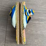 Kate Spade  Vibrant Blue and Yellow Stripes Slip-On Espadrille Sandals Photo 5