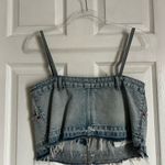 ZARA  Skirt Effect denim tank crop small Photo 3