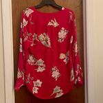 New York And Company  Fuchsia Pink Floral Top Photo 1