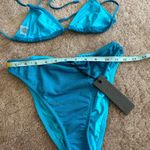 Triangl Vinca marina Blue Sparkle Bikini Small top Large bottom Photo 5