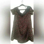 Mi Ami off the shoulder lace Rose slip dress size small Red Photo 1