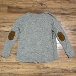 Pink Clover  Luna Patch Knit Top Gray/Brown Women's XXL Light‎ Sweater Buttons Photo 5