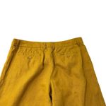 Garnet Hill 100% Linen Wide-Leg Trouser Pants Colorful Golden Yellow size 8 Photo 5