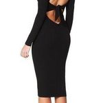 Nookie  Cleo Long Sleeve Midi Dress Black Photo 1