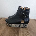 Thakoon Addition Sky 2 Leather Peep Toe Flatform Boots Photo 4