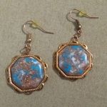 Southwest vibe vintage hook earrings Blue Photo 1