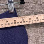 House of Harlow 1960 Knit Pencil Skirt Size M Designer Luxe Navy Blue White Trim Size M Photo 4