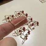 Gold Tone Floral Rose Finger Rings (set of ten) Photo 3