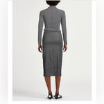 Pinko Lingotto Midi Dress US Size 8 NWT Gray Photo 2