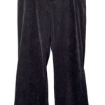 Coldwater Creek Wide Leg Pinwale Black Corduroy Trouser Pants Sz 16 Girl Boss Photo 0