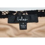 Lulus NWOT Womens Black Cream Nude Lace Strapless Bandeau Crop Top Size Small S Photo 2