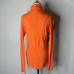 Lululemon Orange La Tight Fit Long Sleeve Mock Neck Pullover Photo 4