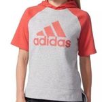 Adidas work out shirt! gray orange hoodie t shirt Photo 0