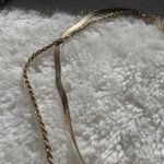 Gold Layered Necklace‎ Set Herringbone Chain and Rope Chain Necklace Photo 5