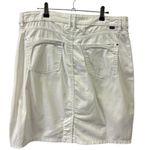 Jag jeans Jag White Cotton Stretch Denim 5 Pocket Casual Jean Mini Midi Skirt Womens 8 Photo 7
