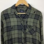 Rails  Hunter Olive Jet Lighting Plaid Shirt Size Medium Photo 2