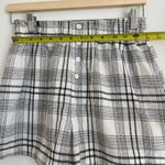 Elastic Waistband Pyjama Checked Plaid Boxer Shorts Photo 1