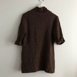 Dressbarn button down short sleeve Sweater cardigan Womens Size M Brown‎ Brown Size M Photo 3