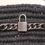 Kurt Geiger  Brixton Small Raffia Black Tote Photo 3