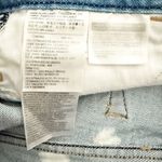 Levi's | Denim Jean Bleach Raw Hem Booty Shorts Two Tone White Blue | Size 8, 29 Photo 6