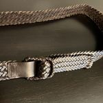 Calvin Klein  leather braided belt, dark brown, EUC Photo 5