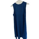 H by Halston  Blue Black Striped Sleeveless Shift Dress with Pockets‎ Size XLP Photo 4