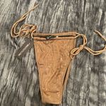 Pretty Little Thing  Gold Bikini Bottom Size 8 Photo 0