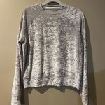 Lululemon Warm Down Crew Crushed Velvet Chrome Long Sleeve Photo 0