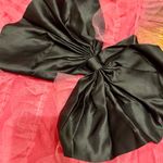 Michella vintage 1990s Barbiecore off the shoulder tulle pink/black bow dress M Pink Size M Photo 5