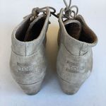 Toms  Suede Bootie Wedge Heel Lace Up Ankle Boot Size‎ 9 Shoes Beige Natur… Photo 7