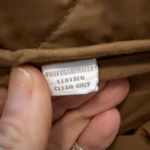 Charter Club  quilted Tan suede Leather Jacket size large Photo 9