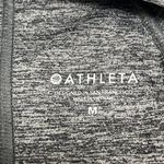 Athleta  Heather Gray Capped Sleeve 1/2 Zip Pullover Shirt with Pleating- Medoum Photo 11