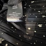 Current Air  Cara Black White Star Print Pleated Tiered Skirt Mini Tank Dress S Photo 13