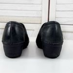 Merrell Emma Nubuck Leather Clog Slip On Black 6 Block Heel Photo 5