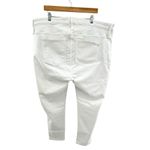 Madewell 10" High-Rise Skinny Jeans Pants Solid White Size 37P Women's Plus Size Photo 5