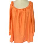 Boden Bright Orange Blouson Cotton Top Long Sleeve Blouse NEW Size LARGE Photo 11