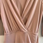 Revolve  Dress Lovers + Friends Pink Love Happy Ruched Low Cut Surplice Mini Sz S Photo 6