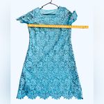 Floral lace overlay Elegant A Line dress Size S Photo 4