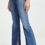 Rag and Bone Bella Slit Hem Wide Leg Flare Denim Jeans Topaz High Rise Boho Sz 26 Photo 0