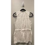 Athleta Antique White Linen Wanderbout Vest Photo 4