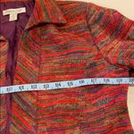 Coldwater Creek  S Open Front Jacket  Blazer Red Photo 6