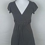 Robin-K Grey Braided Waist Tie Back Top Photo 0