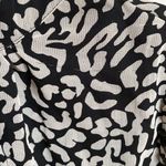 Topshop  Animal Print Leopard Cheetah Dress Long Sleeves Ruffle Collared Size 2‎ Photo 8